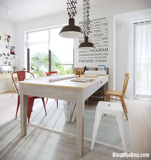 Mẫu thiết kế nội thất chung cư theo phong cách Scandinavian hiện đại