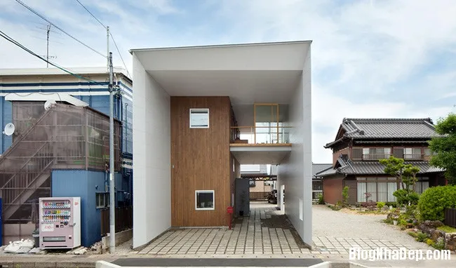 Nhà hai tầng hút hồn người xem với chất liệu gỗ tự nhiên ở Nhật