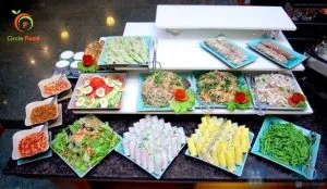 Shock với thực đơn tiệc buffet tại nhà Hà Nội